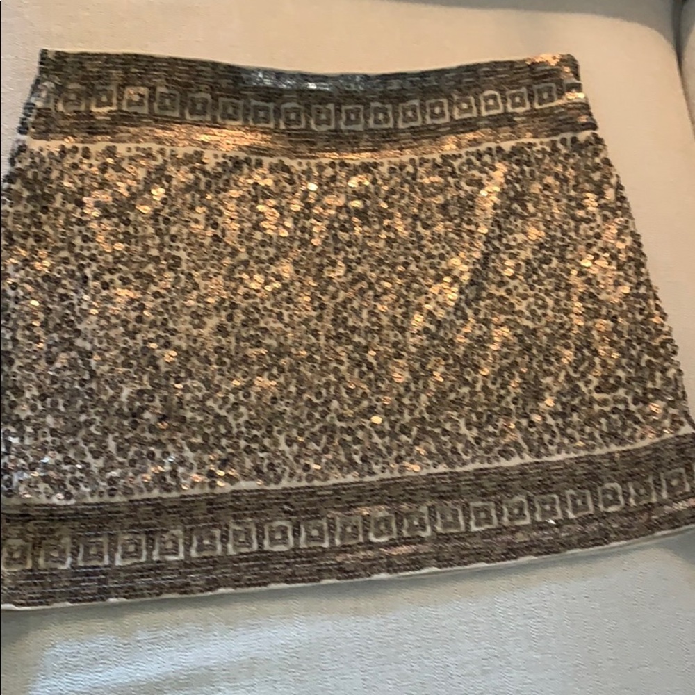 Express sequin mini skirt